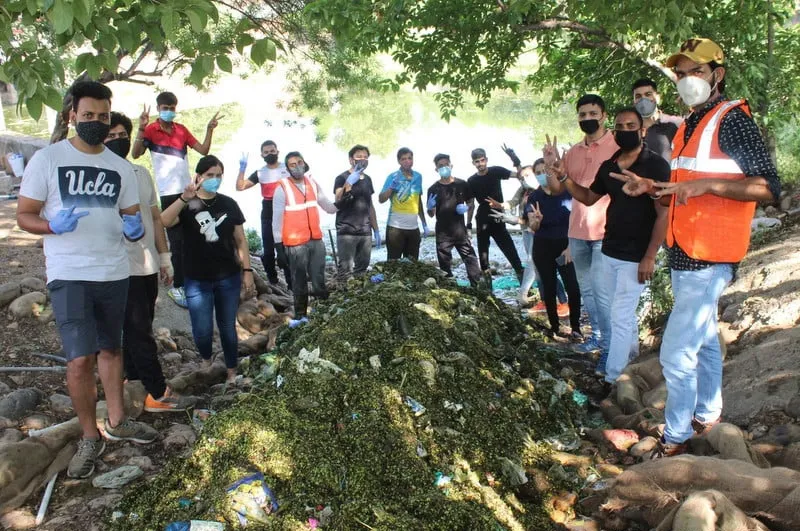 Clean up drive at Jammu. Pic: Disha Volunteer Foundation 30stades