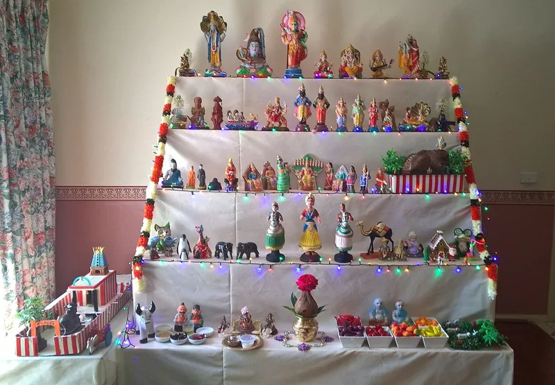 A Golu based on the temple village theme. Pic: Wikipedia 30stades