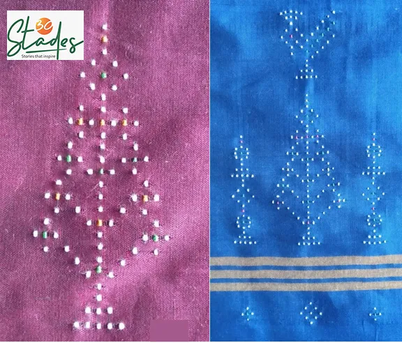 The patterns appear identical on both sides of the fabric. Pic: Chandubhai Rathod