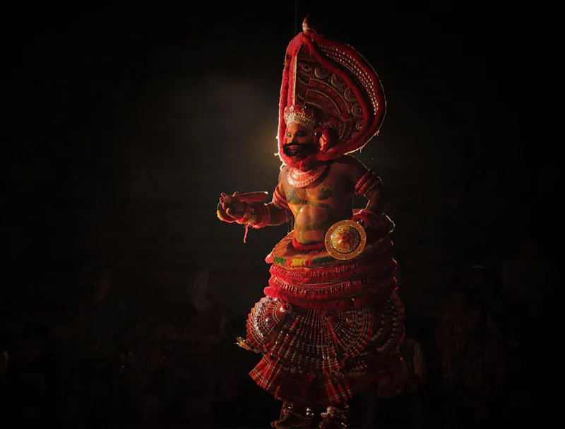 An artiste performing Kandanar Kelan Theyyam. Pic: Folkland Archives 30stades