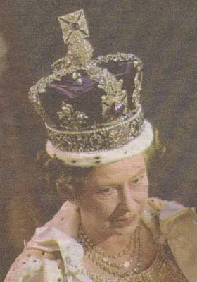 Koh-i-noor, the world's most expensive diamond, in the crown of Britain's Queen Elizabeth II