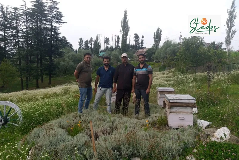 Beekeeping is opening up entrepreneurship opportunities for youth in Kashmir. Pic: Sajad Hameed 30stades