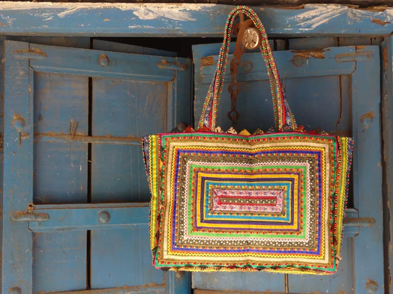 Pabiben Rabari works with tribal women artisans to create contemporary products with traditional designs. Pic: Courtesy Pabiben Rabari  30stades