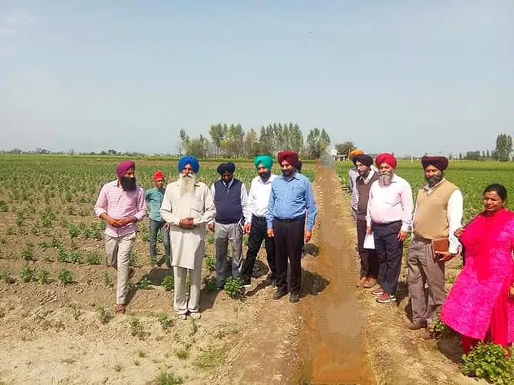 The Patiala Horticulture Department organises training session for other farmers at Nirman Flower Farm.  30stades