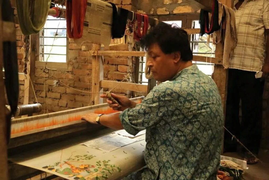 Biren Basak has trained over 450 weavers in Jamdani, Tangail and Kantha weaving. Pic: Courtesy Biren Basak 30stades