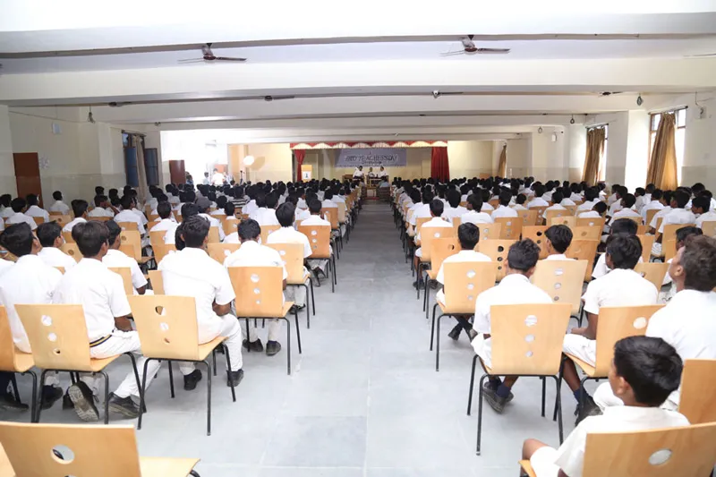 Students at the auditorium of SSK School, Patna. Pic: Courtesy SSS Foundation