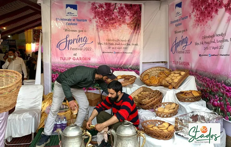 Spring Food Festival at the Tulip Garden. The stall serves kehwa and a variety of Kashmiri breads. Pic: Parsa Mahjoob 30stades