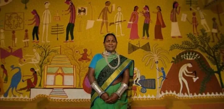 Bhil artist Bhuri Bai who broke taboos and started making Pithora paintings. Pic: Courtesy Bhuri Bai 30stades