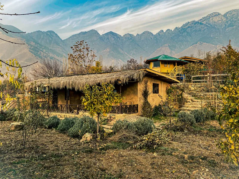 The ecofriendly village has mud houses and zero waste systems. Pic: Sagg Eco Village 30stades