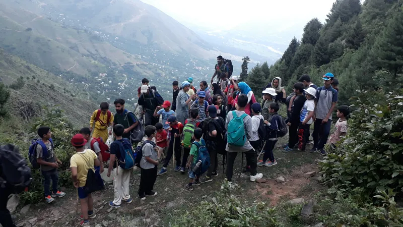 Children at an eco educational trip to Sagg in Ganderbal. Pic: Sagg Eco Village 30stades
