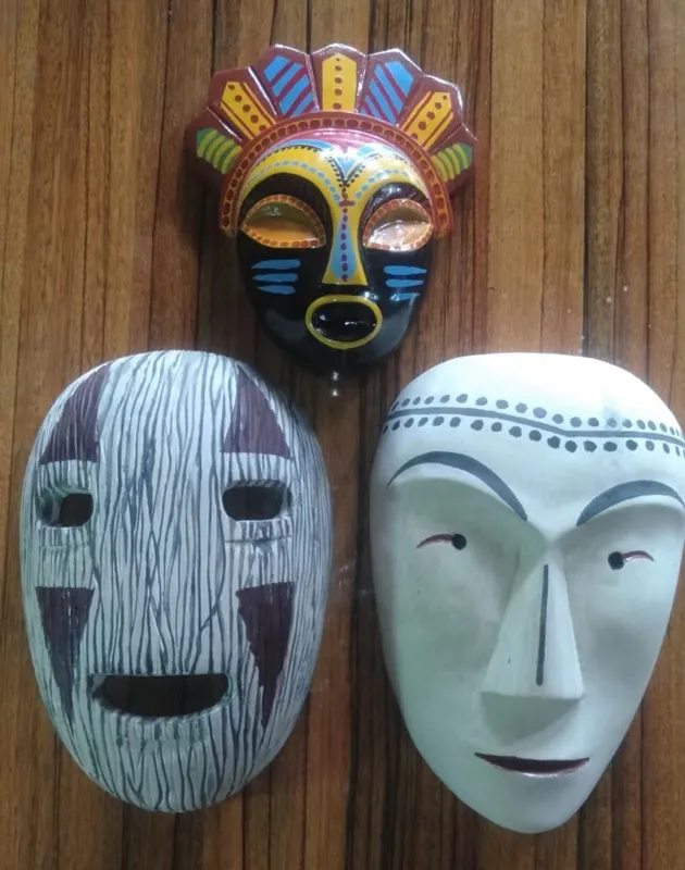 After years of being limited to Kushmandi's villages, the wooden Gomira masks have now found a wider market as collectors' item. Pic: Courtesy Parikshit Sarkar & Paramesh Sarkar 30stades