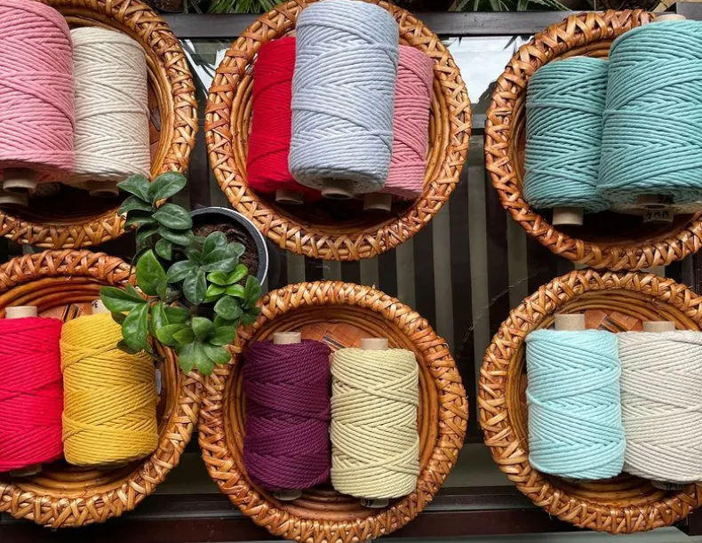 Vidya uses pure cotton threads sourced from exporters. Pic: The Vineyard Planter 30stades