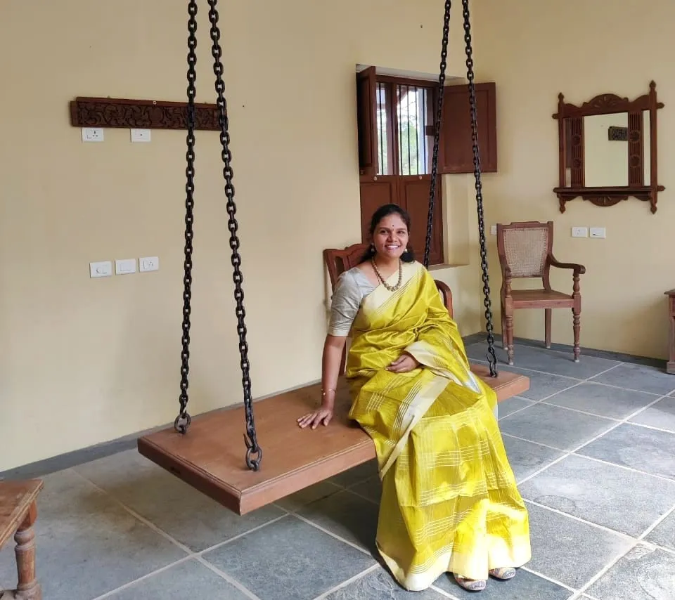 Deepika Velmurugan began Kolam painting as a hobby that turned into a successful home business. Pic: Home2Cherish