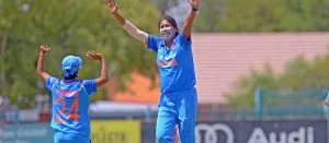 Jhulan Goswami in action. ©CSA