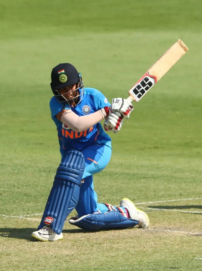Shafali Verma hits out against Australia A. © Getty Images