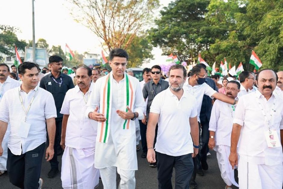 Ahead Of Congress President Elections Sachin Pilot Joins Rahul Gandhi ...