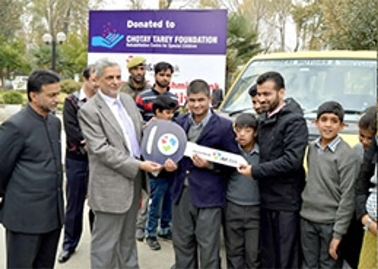 J&K Bank Donates Vehicles For Special Children As Part Of CSR