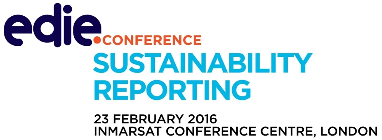edie Sustainability Reporting Conference, 23 Feb 2016, London