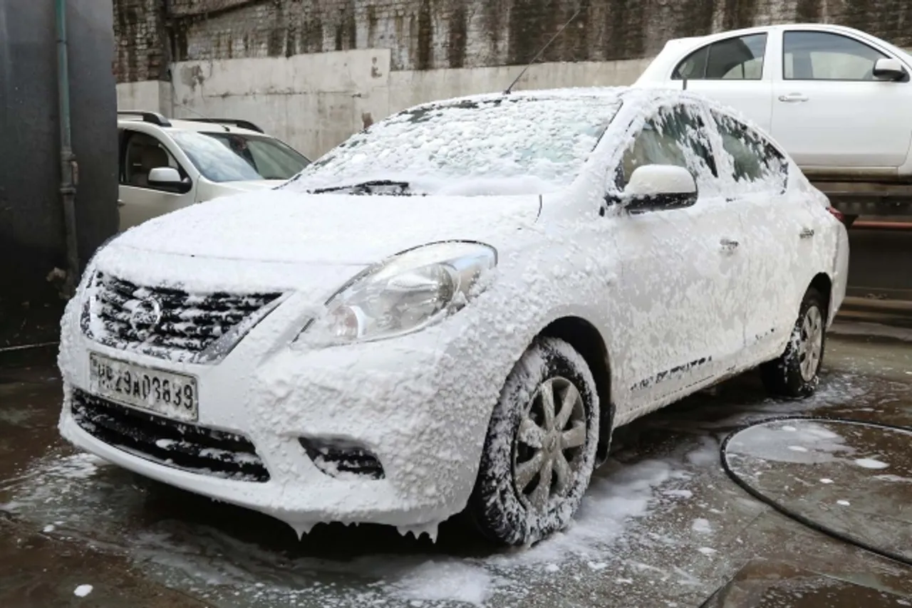 Nissan’s Innovative Car Foam Wash Saves 6.1 Million Litres Of Water In India