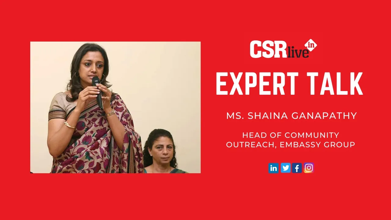 Expert Talk ft Ms Shaina Ganapathy, Head - Community Outreach, Embassy Groups