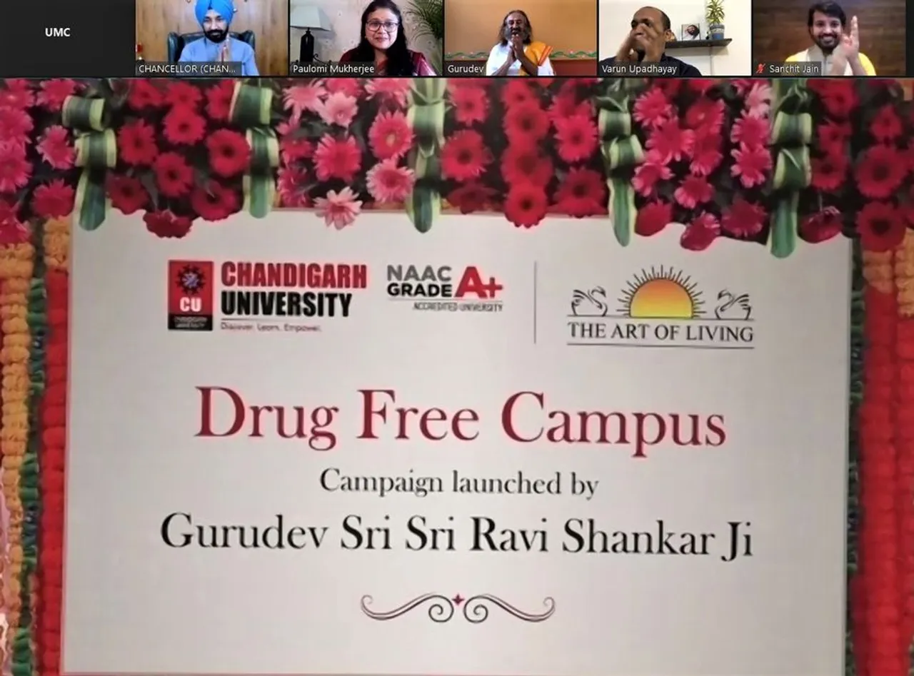 Sri Sri Ravi Shankar Launches National Campaign On 'Drug Free Campus' From Chandigarh University