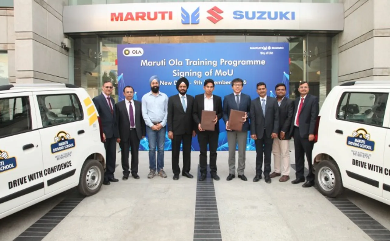 Maruti Suzuki Collaborates With Ola To Create A Pool Of Skilled Drivers