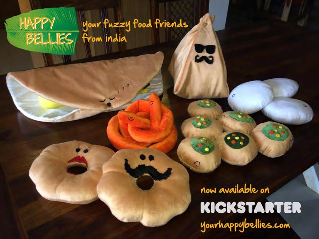 Stuffed Toys Based On Indian Foods Come To Kickstarter: Get ‘Em While They’re Hot!