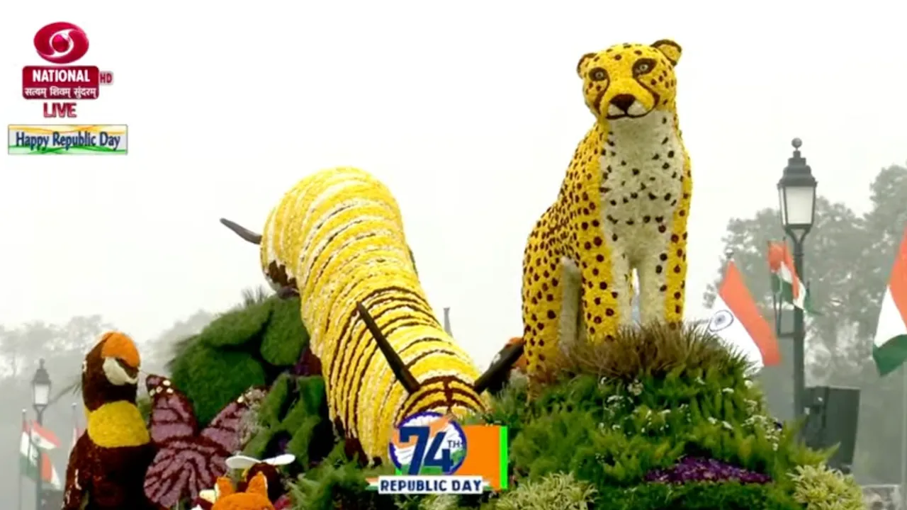 Republic Day: Biodiversity conservation, cheetah theme of CPWD tableau