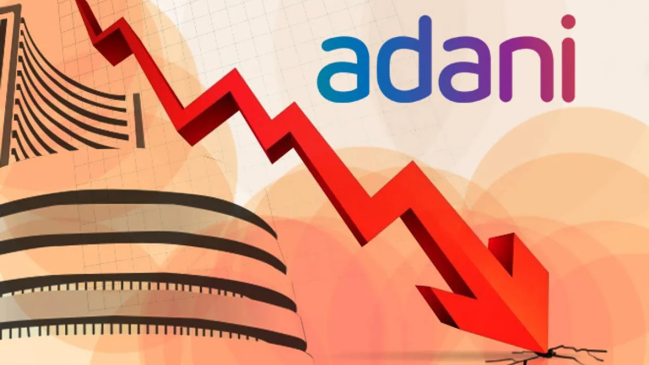 Adani group companies' combined market cap dips by Rs 9.5 lakh crore