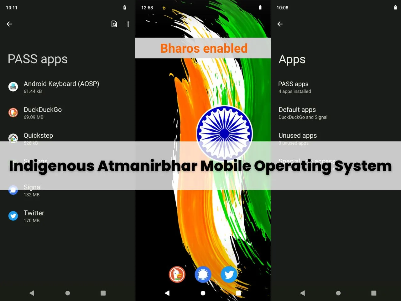 Well that escalated quickly: India demos homebrew mobile OS, BharOS