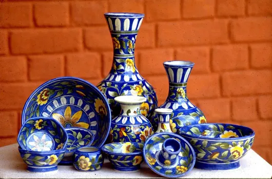   Sawai Ram Singh Shilp Kala Kendra founded by Kamaladevi Chattopadhyay & Maharani Gayatri Devi nurtured Blue Pottery among other crafts. Pic: Flickr 30stades