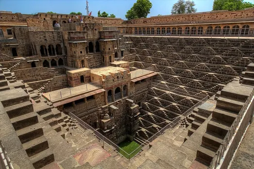 The 9th-century Chand Baori is an archaeological as well as a mathematical marvel for its unique design and symmetry. Pic: Flickr 30stades