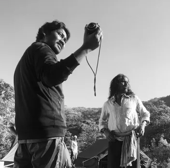 Seral Murmu shooting at a location in Maharashtra. Pic: Courtesy Seral Murmu 30 stades