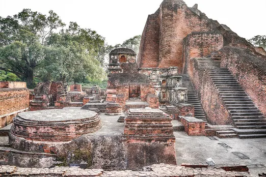Remains of Nalanda University  that existed between the 3rd century BCE and the 13th century CE. Pic: Flickr