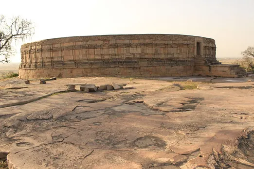 The structure of the temple is circular. Pic: Pankaj Saxena/Wikimedia Commons