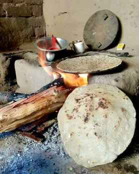 MBhakri or Maharashtrian bread can be made from jowar or rice or any other flour. aharashtra cuisine bhakri on stove