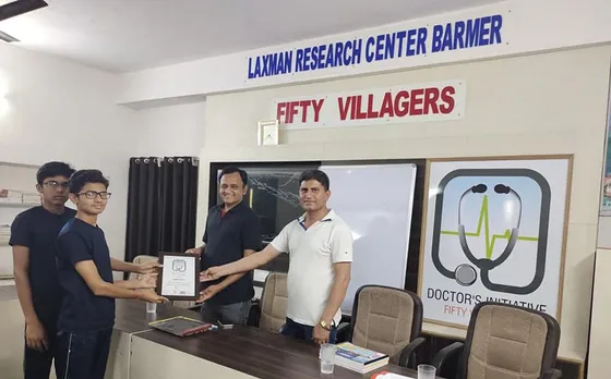 Dr Bharat Saran (in white T-shirt) founded Fifty Villagers when he was a second-year MBBS student. Pic: Fifty Villagers 30stades