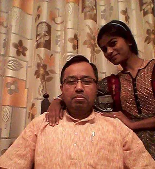 Abhijit Chandra with his student and foster daughter Jyoti.  30 stades battle with schizophrenia mental health matters