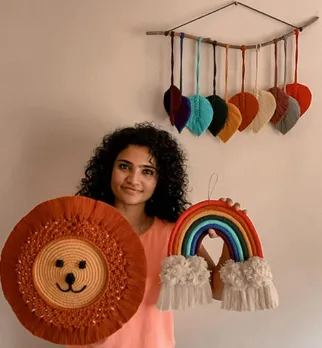 Vidya Sam began by sharing her Macrame works on social media & now runs her home business under The Vineyard Planter brand. Pic: The Vineyard Planter 30 stades