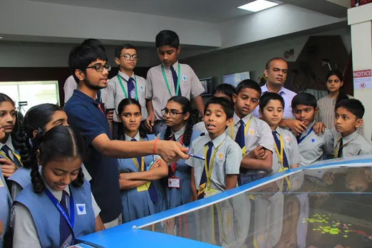 Computer Engineering students volunteer as teachers at Gyanada. Pic: through Gyanada Foundation