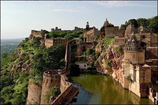 Chittorgarh Fort in Rajasthan is a UNESCO World Heritage Site. Pic: Flickr