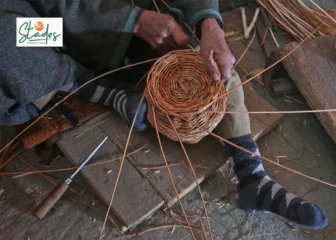Kashmir's handmade wicker willow products are locally known as Veer Kani or Keani Keam. Pic: Wasim Nabi 30stades