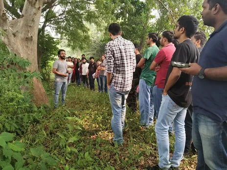 Ramesh Mahanty at a  Farm Paathshala session. Pic: Brook N Bees  30stades