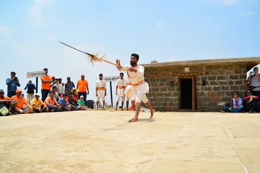 A practice session at  Shivgarjana Pratishthan