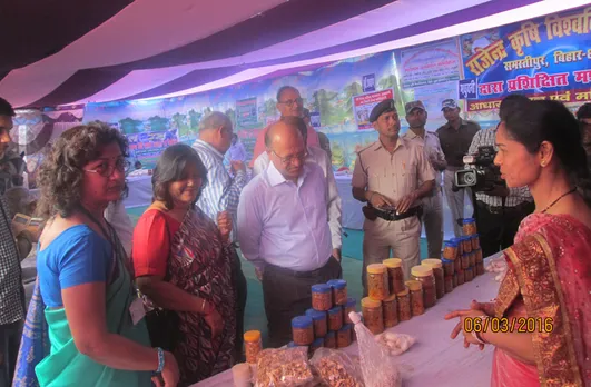 Pushpa Jha displaying her products at an exhibition. Pic: Pusha Jha 30stades