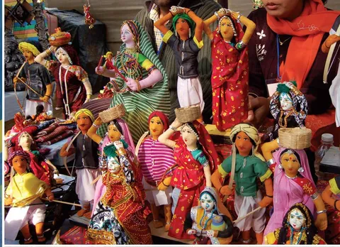 The eco-friendly dolls are made using cloth, clay and cotton. Pic: Facebook/@jhabuadolls