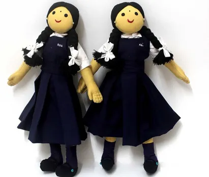 It takes one full day to create a doll from scratch. Here, Anu and Aki dolls. Pic: Shivanjali Crafts 30stades