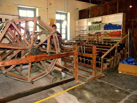 A traditional wooden warp machine or drum at a Bhuttico weaving centre. Pic: Facebook/@Bhuttico 30stades