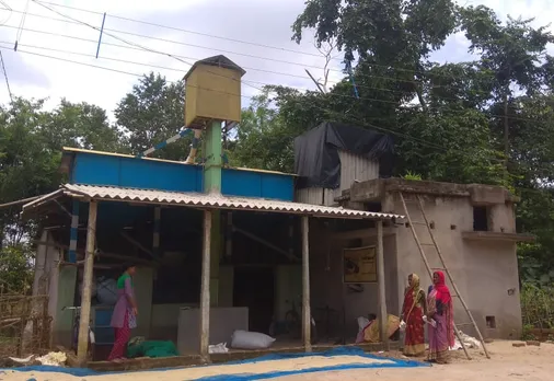 The Aamon rice mill in Murakathai village, operated by women, has the capacity to process one tonne of rice every day. Pic: Pradan 30stades