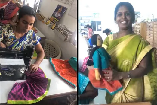 Women working at the dollmaking unit of Shivanjali Crafts. Pic: Shivanjali Crafts 30stades
